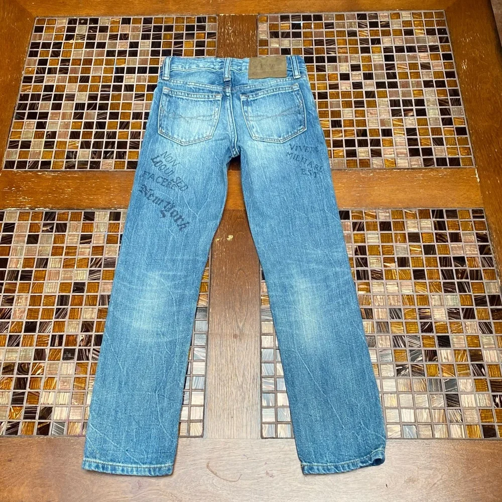 Ralph Lauren The Sullivan Slim Patch Graffiti Jeans